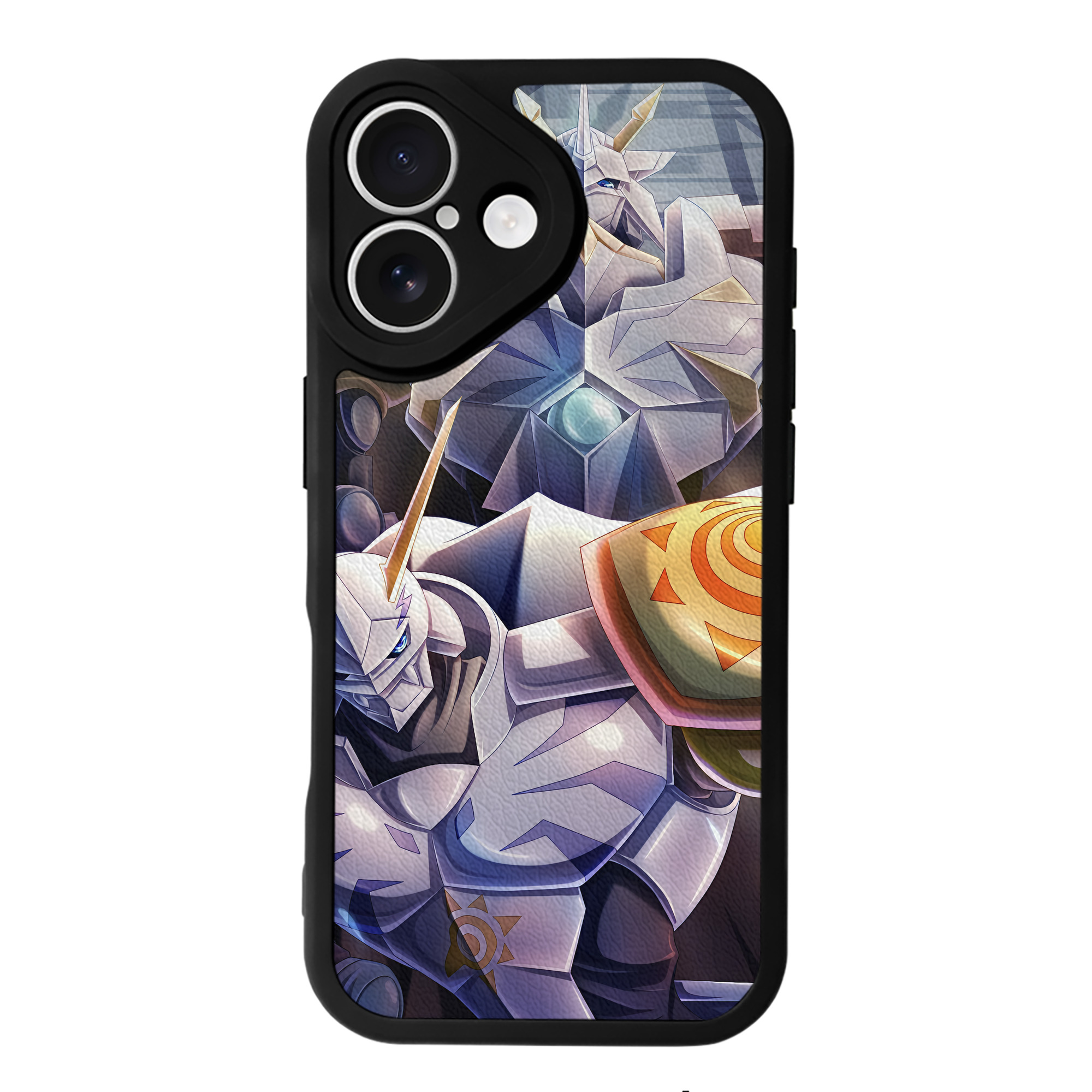 （画像用） Digimon デジタルモンスター/デジモン 【iPhone 16シリーズ対応】シリコンスマホケース（レザー調） 材質：シリコン
